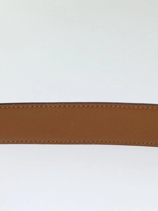 HERMES Constance Belt Leather 35.4"" Dark Brown Auth am5720 - Picture 11 of 15